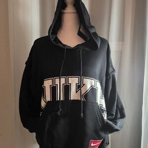 Nike Oversized Black Hoodie Logo NWT